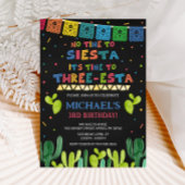 Drie Esta Birthday Uitnodiging