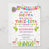 Drie Esta Birthday Uitnodiging (Voorkant)