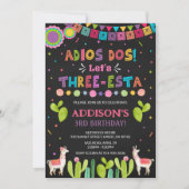 Drie Esta Birthday Uitnodiging (Voorkant)