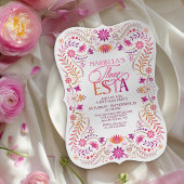 Drie-esta Fiesta 3e verjaardag meisjes Kaart