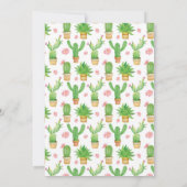 Drie Esta Fiesta Girl 3e verjaardag uitnodiging (Achterkant)