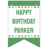 Drie-Esta Fiesta Kleurrijke Kinder 3e Verjaardag Vlaggetjes (Eerste vlag)