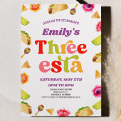 Drie Esta Fiesta Taco 3e verjaardagsfeest Kaart