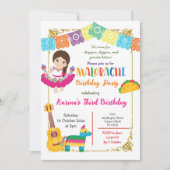 Drie-esta meisje Mexicaanse verjaardag Kaart (Voorkant)