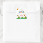 Drie-esta Mexicaanse Fiesta 3e verjaardag feest Vierkante Sticker (Tas)