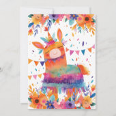 Drie-Esta Mexicaanse Fiesta 3e verjaardagsfeestje Kaart (Achterkant)