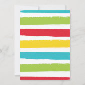 Drie-Esta Mexicaanse Fiesta 3e verjaardagsfeestje Kaart (Achterkant)