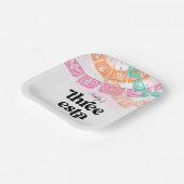 Drie-esta Verjaardagsfeest Borden Papieren Bordje (Gebogen)