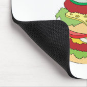 drie-etages hamburger muismat (Hoek)