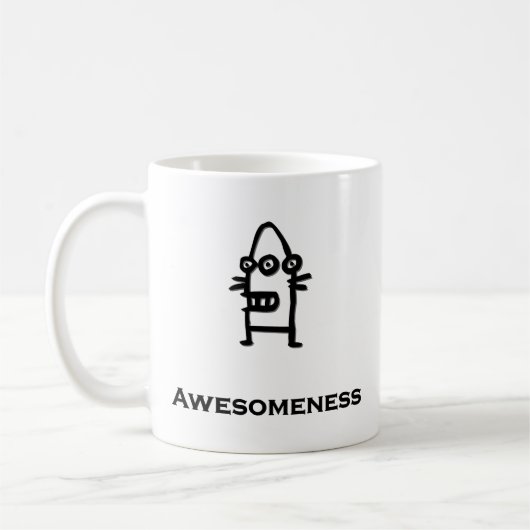 Drie Eye Bot Awesomeness Koffiemok (Links)