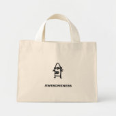Drie Eye Bot Awesomeness Mini Tote Bag (Voorkant)