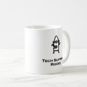 Drie Eye Bot Tech Support Rocks Koffiemok (Voorkant rechts)