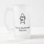 Drie Eye Bot Tech Support Rocks Matglas Bierpul (Links)
