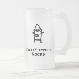 Drie Eye Bot Tech Support Rocks Matglas Bierpul