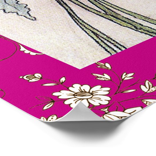 Drie Fairies Mad met Joy door Warwick Goble Poster (Hoek)