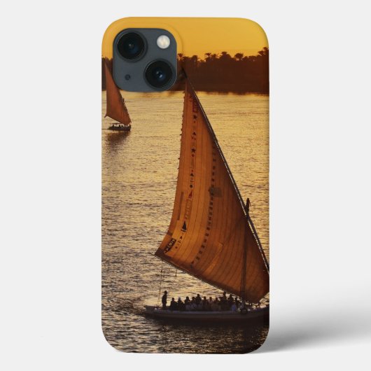 Drie falukas met toeristen op de Nijl bij Case-Mate iPhone Case (Achterkant)