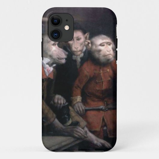 Drie Fancy apen Case-Mate iPhone Case (Achterkant)