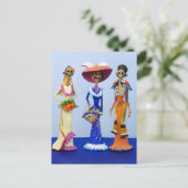 Drie Fancy Catrinas Briefkaart (Staand voorkant)