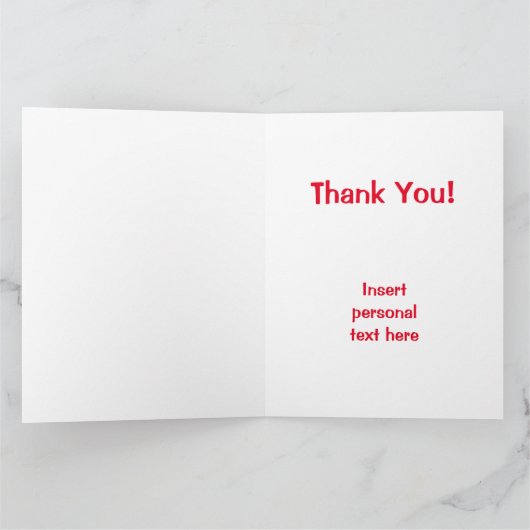 Drie Fancy Catrinas Hartelijk dank Bedankkaart (Binnen)