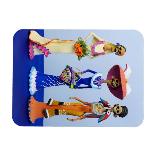 Drie Fancy Catrinas Magnet Magneet (Horizontaal)