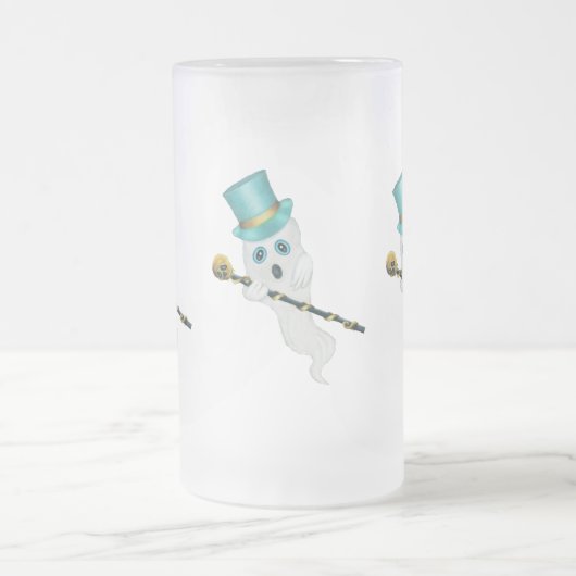 Drie Fancy geesten bovenhoeden die de schedelkanke Matglas Bierpul (Center)