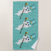 Drie Fancy Geesten in Topjes Pet Canes Black Stars Strandlaken (Voorkant)