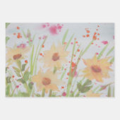 Drie Fancy papierbladen Inpakpapier Vel (Voorkant)