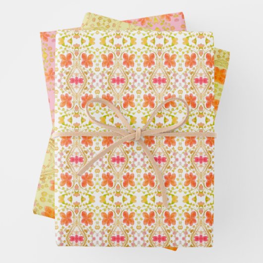 Drie Fancy papieren vellen (In situ)