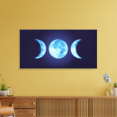Drie Fase Maan Canvas Afdruk (Insitu (Woonkamer))