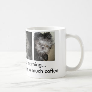 drie fasen in de ochtend koffiemok