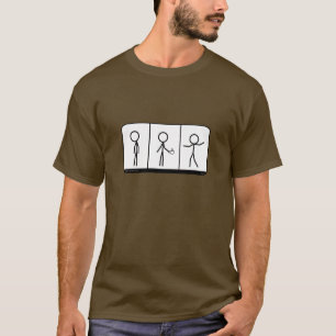 Drie fasen van het koffie-shirt t-shirt