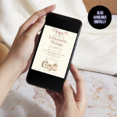 Drie favoriete dingen Cream Galentines Party Kaart