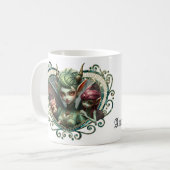 Drie feeën, de metgezellen van het magische hart. koffiemok (Voorkant links)