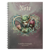 Drie feeën, de metgezellen van het magische hart notitieboek (Voorkant)