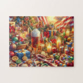 Drie Feestdagen Uitdagende Jigsaw Puzzel (Horizontaal)