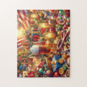 Drie Feestdagen Uitdagende Jigsaw Puzzel (Verticaal)