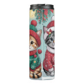 Drie Feestelijke Kerstkatjes Thermosbeker (Achterkant)