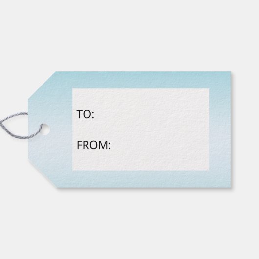 Drie feestelijke kerstpinguïns met aangepaste teks cadeaulabel (Achterkant Horizontaal)