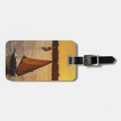 Drie feodka's met bliksem op de Nijlrivier Bagagelabel (Voorkant horizontaal)