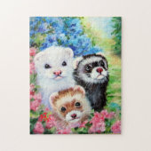 DRIE FERRETS SUMMER PUZZZLE LEGPUZZEL (Verticaal)