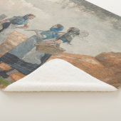 Drie Fisher Girls (bij Tynemouth, Northumberland) Sherpa Deken (3/4)