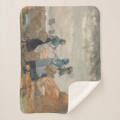 Drie Fisher Girls (bij Tynemouth, Northumberland) Sherpa Deken (Voorkant)