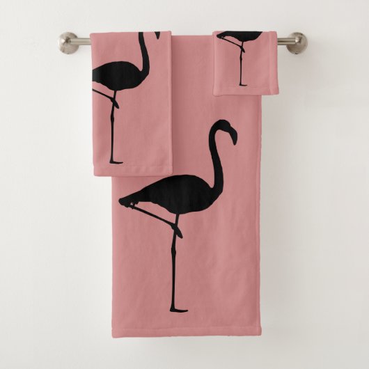 Drie Flamingos Bad Handdoek (Insitu)