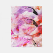 Drie Flamingos Fleece Deken (Voorkant)