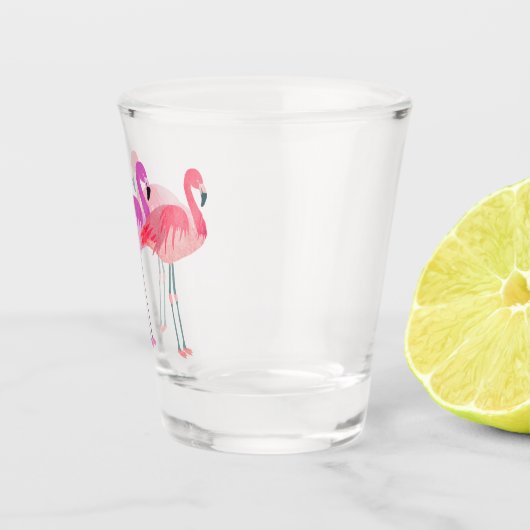 Drie Flamingos Shot Glas (Rechts)