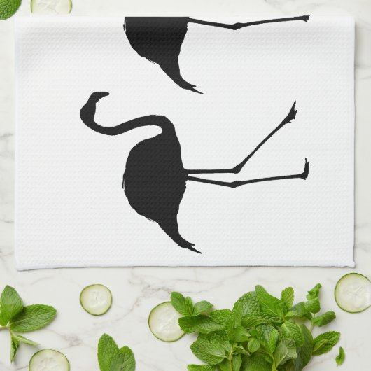 Drie Flamingos Theedoek (Gevouwen)