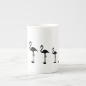 Drie flamingovogels en stippen mok / kop (Voorkant)