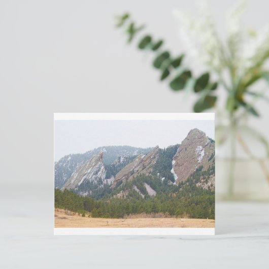 Drie flatirons Boulder Colorado Briefkaart (Staand voorkant)