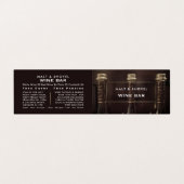 Drie flesjes beeldscherm, wijnstang/wijnmoer, gede visitekaartje (Buitenkant ongevouwen)