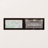 Drie flesjes beeldscherm, wijnstang/wijnmoer, gede visitekaartje (Binnenkant ongevouwen)